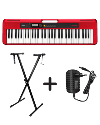 Набір синтезатор Casio CT-S200 RDC Casiotone Portable Keyboard + стійка + адаптер 126358-80742 фото