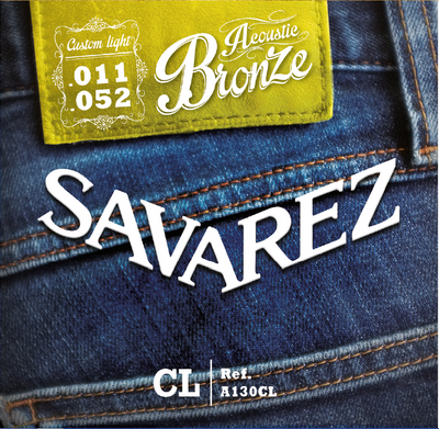 Струни для акустичної гітари SAVAREZ A130CL Acoustic Bronze .011/.052 Custom Light Tension 124512 фото