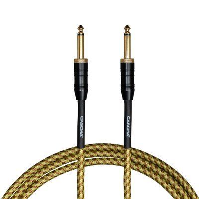 Кабель инструментальный Cascha CCP-G2STW3 (Professional Line Guitar Cable, Tweed Natural, 3 м) 24-10-05-57 фото