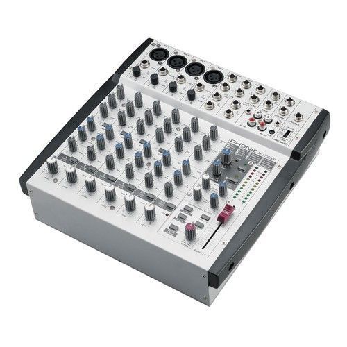 Активний мікшерний пульт Phonic MU 200XP, колір світло-сірий з чорними включеннями 238499 фото