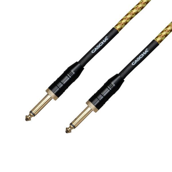 Кабель інструментальний Cascha CCP-G2STW3 (Professional Line Guitar Cable, Tweed Natural, 3 м) 24-10-05-57 фото