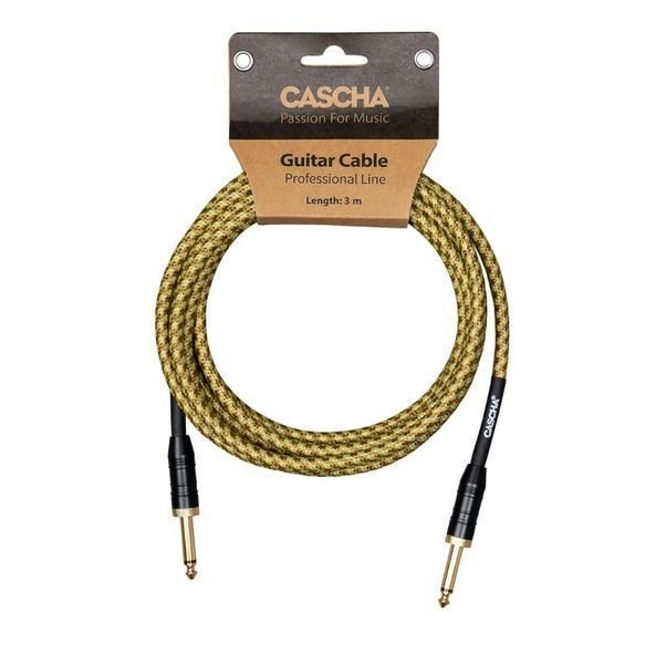Кабель інструментальний Cascha CCP-G2STW3 (Professional Line Guitar Cable, Tweed Natural, 3 м) 24-10-05-57 фото