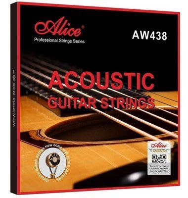 Струни для акустичної Alice AW438XL Acoustic Plated High-Carbon Steel Plain string, Phosphor Bronze Winding Light 10/47 85797 фото