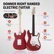 Набір електрогітара Donner Music DST-100 Sunburst Electric Guitar Kit Red EC1166 + комбопідсилювач + тюнер +чохол + ремінь 87532 фото 3