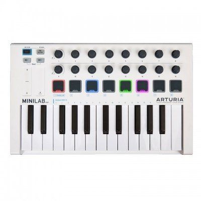 Миди-клавиатура / Контроллер Arturia MiniLab MKII White 19-6-8-17 фото