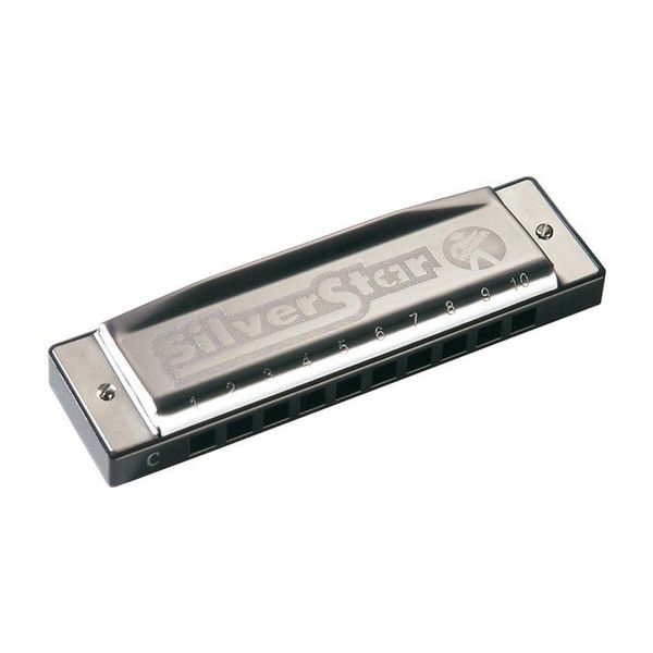 Губна гармошка Hohner M50411 B Silver Star (Тональність – B-major/Сі-мажор) 10 отворів Діатонічна 121109 фото