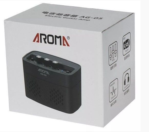 Комбопідсилювач для електрогітари AROMA AMP AG05 BLACK потужність 5вт 87192 фото