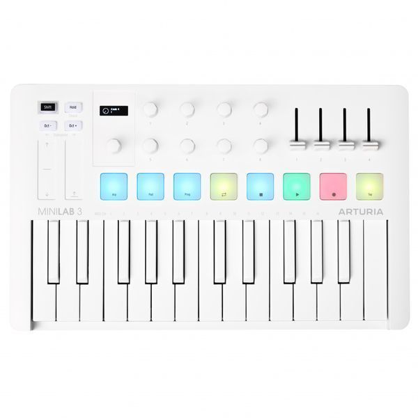 MIDI-клавіатура Arturia MiniLab 3 Alpine White + Arturia Analog Lab V 24-03-08-01 фото