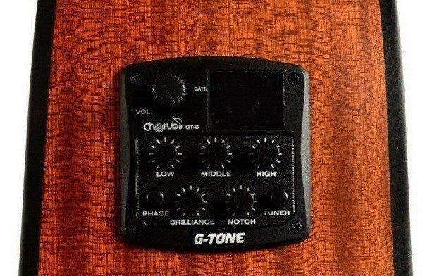 Електроакустична гітара Rafaga D 200 NA з п'єзодатчиком Cherub GT-3 Preamp, 4-х смуговий еквалайзер, тюнер, натуральний колір 84554 фото