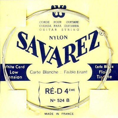 Струни для класичної гітари SAVAREZ 520 B White Card Low Tension Nylon 125292 фото