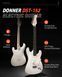 Набір електрогітара Donner Music DST-152 Electric Guitar Kit Polar White EC1418 + комбопідсилювач + тюнер +чохол + ремінь 87537 фото 2