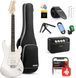 Набір електрогітара Donner Music DST-152 Electric Guitar Kit Polar White EC1418 + комбопідсилювач + тюнер +чохол + ремінь 87537 фото 1