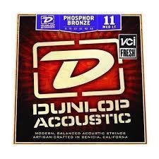 Струны для акустической гитары Dunlop DAP1152 Acoustic Phosphor Bronze Medium Light Guitar Strings 11/52 78560 фото