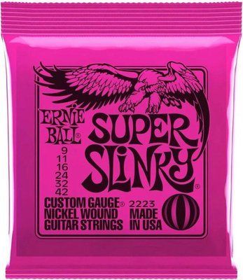 Струни для електрогітари Ernie Ball 2223 Super Slinky Nickel Wound 9/42 Ernie Ball 2223 фото
