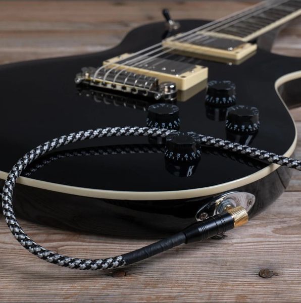 Кабель инструментальный Cascha CCP-G2ABK6 (Professional Line Guitar Cable, Tweed Black, 6 м) 24-10-05-53 фото