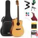 Набор акустическая гитара Donner Music DAG-1C 41 Inch Full-size Cutaway Acoustic Guitar Spruce Mahogany Body EC984 + чехол + струны + тюнер + накладка + каподастр 87513 фото 1