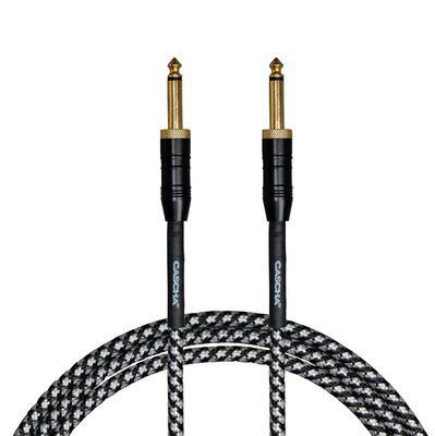 Кабель инструментальный Cascha CCP-G2SBK6 (Professional Line Guitar Cable, Tweed Black, 6 м) 24-10-05-56 фото