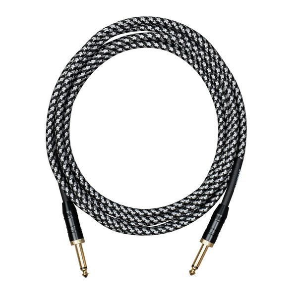 Кабель інструментальний Cascha CCP-G2SBK6 (Professional Line Guitar Cable, Tweed Black, 6 м) 24-10-05-56 фото