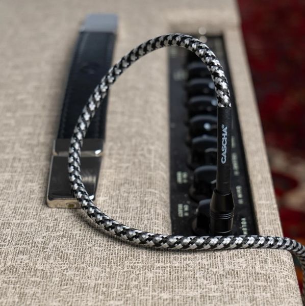 Кабель інструментальний Cascha CCP-G2SBK6 (Professional Line Guitar Cable, Tweed Black, 6 м) 24-10-05-56 фото