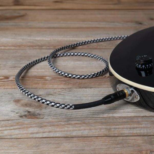 Кабель інструментальний Cascha CCP-G2SBK6 (Professional Line Guitar Cable, Tweed Black, 6 м) 24-10-05-56 фото