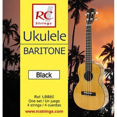 Струны для укулеле ROYAL CLASSICS UBB80 Ukelele Black Bar&iacute;tono. Черный нейлон 29-14-3-11 фото