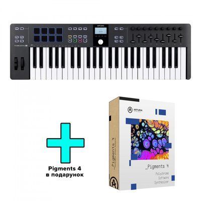 MIDI-клавиатура ARTURIA KeyLab Essential 49 Black Edition 19-6-8-27 фото