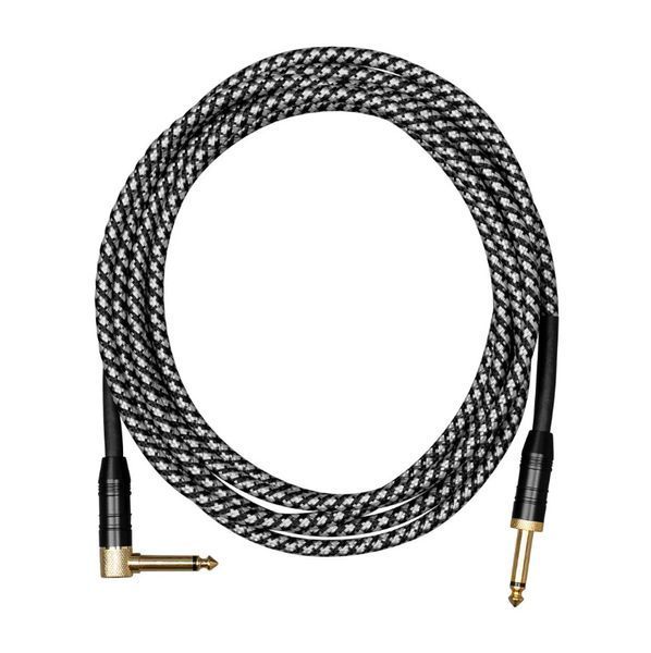 Кабель інструментальний Cascha CCP-G2ABK9 (Professional Line Guitar Cable, Tweed Black, 9 м) 24-10-05-54 фото