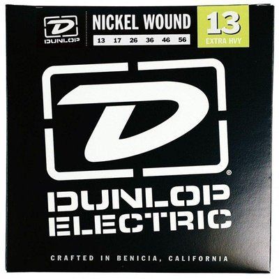Струны для электрогитары Dunlop DEN1356 никель-сталь Extra Heavy 13-56 117118 фото
