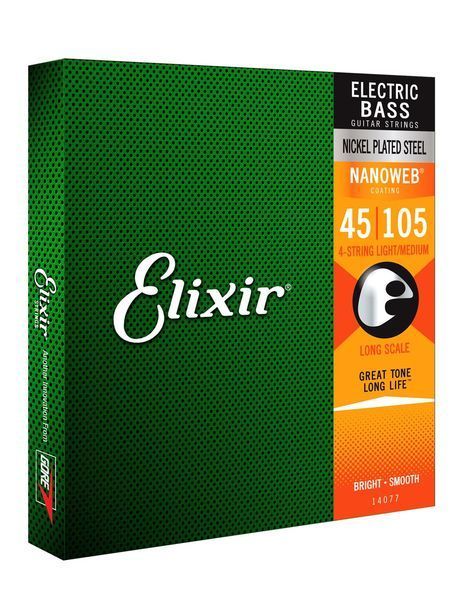 Набір струн для електро бас-гітари Elixir 14077 4S LM 530068 фото