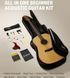 Набор акустическая гитара Donner Donner Music Acoustic Guitar 41 Inch Full-size EC983 + чехол + струны + тюнер + накладка + каподастр 87518 фото 4