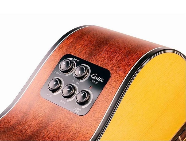 Резонансний трансакустичний звукознімач із преампом JOYO GUITTO GGP-02 Guitar Resonance Pickup GGP-02 фото