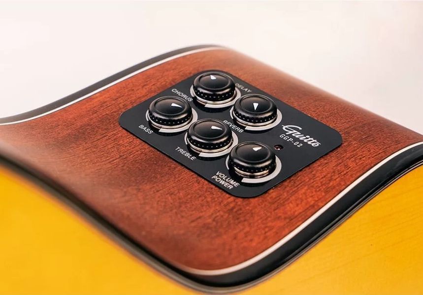Резонансний трансакустичний звукознімач із преампом JOYO GUITTO GGP-02 Guitar Resonance Pickup GGP-02 фото