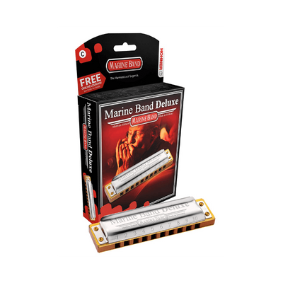 Губна гармошка Hohner M200501X C Marine Band Deluxe Box Тональність ( До-мажор) Діатонічна 10 отворів 126028 фото
