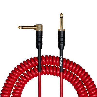 Кабель инструментальный Cascha CCA-G2RD6 (Advanced Line Guitar Cable Curly, Red, 6 м) 24-10-05-36 фото
