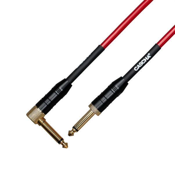 Кабель інструментальний Cascha CCA-G2RD6 (Advanced Line Guitar Cable Curly, Red, 6 м) 24-10-05-36 фото