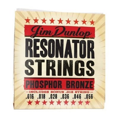 Струни для резонаторної гітари Dunlop DOP1656 Resonator Strings Phosphor Bronze 016-056 121360 фото