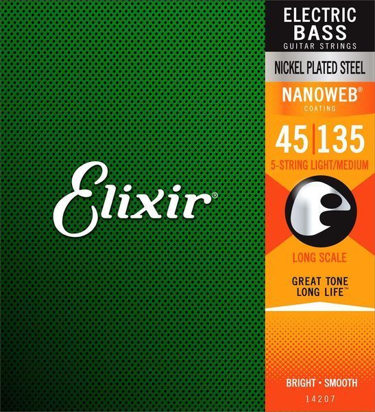 Струны для бас-гитары Elixir 14207 5S LM 240691 фото