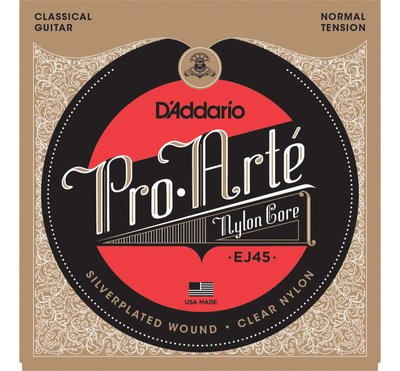 Струни для класичної гітари D'Addario EJ45 Classical Silverplated Wound Nylon Normal Tension 75374 фото