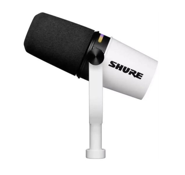 Мікрофон для мобільного запису SHURE MV7+-W 90081 фото