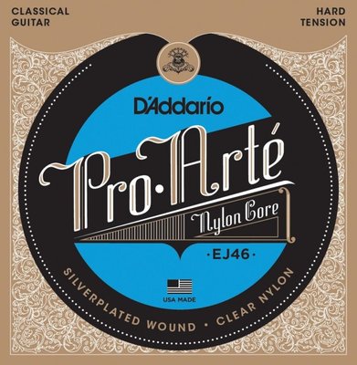 Струни для класичної гітари D'Addario EJ46 Classical Silverplated Wound Nylon Hard Tension 74194 фото