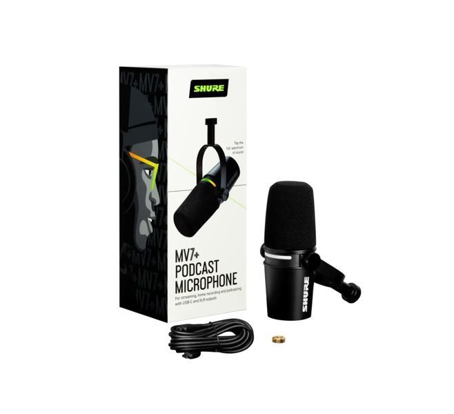 Мікрофон для мобільного запису SHURE MV7+-K 87161-SHURE  фото