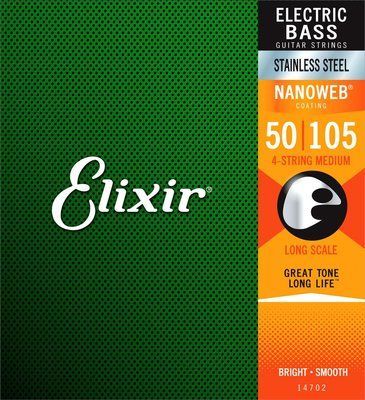 Набір струн для електро бас-гітари Elixir 14702 4S M SS 530072 фото