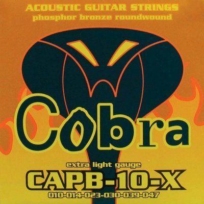 Струни для акустичної гітари Cobra CAPB-10-X Extra Light фосфорна бронза 29-2-38-3 фото
