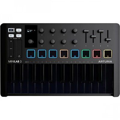MIDI-клавиатура Arturia MiniLab 3 Deep Black Special Edition (25 клавиш) 24-01-30-01 фото