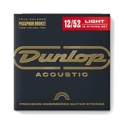 Струны для 12-струнной акустической гитары Dunlop DAP1252J Phosphor Bronze Medium 12-string Light Tension 116761 фото