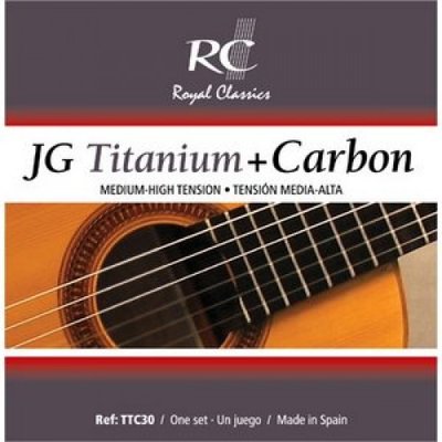 Струни для класичної гітари ROYAL CLASSICS TTC30 TITANIUM AND CARBON Medium-High Tension 29-1-2-15 фото