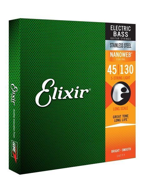 Струни для електро бас-гітари Elixir 14777 5S L SS 530073 фото