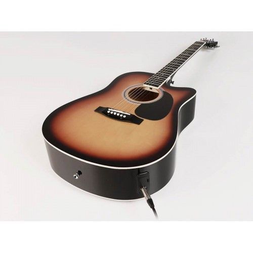 Электроакустическая гитара Nashville GSD-60-CESB с тюнером и 3-х полосным эквалайзером, санберст 17-4-24-4 фото