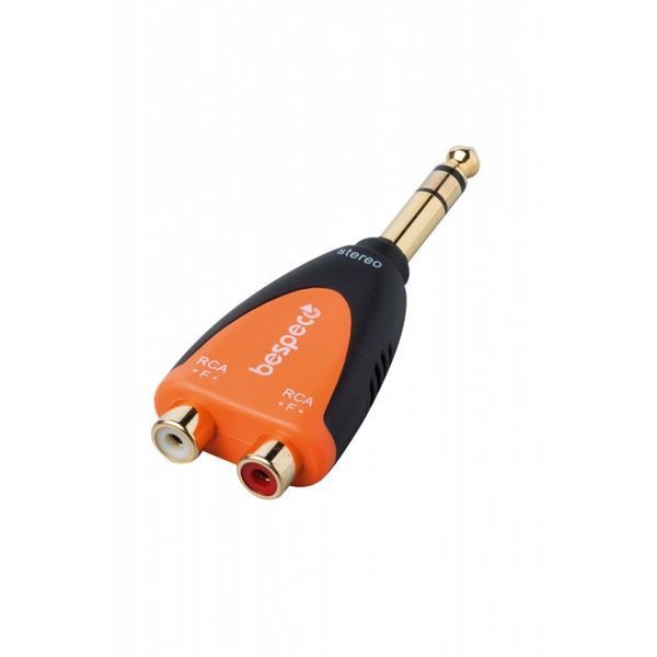 Переходник 2xRCA to Jack 6.3 Bespeco SLAD370 23-17-2-7 фото