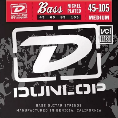 Струны для бас-гитары Dunlop DBN45105 Nickel Plated Medium 45-105 255018 фото